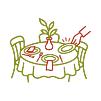 Setting the Table icon